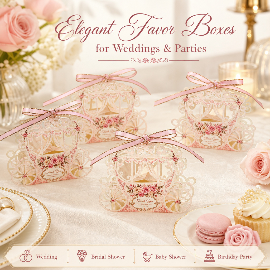 Event Party Box - 10 шт. лазерной резки ажурных коробок
