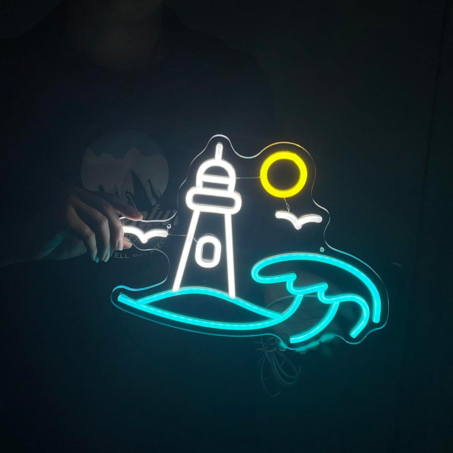 Неоновая вывеска «Морской пейз – обзор и цена Neon Sign Party