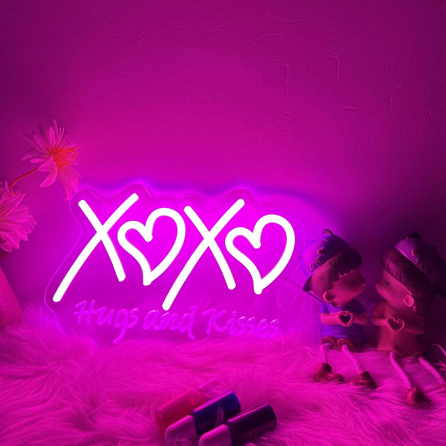 Неоновая вывеска XOXO «Объятия – обзор и цена Neon Sign Party